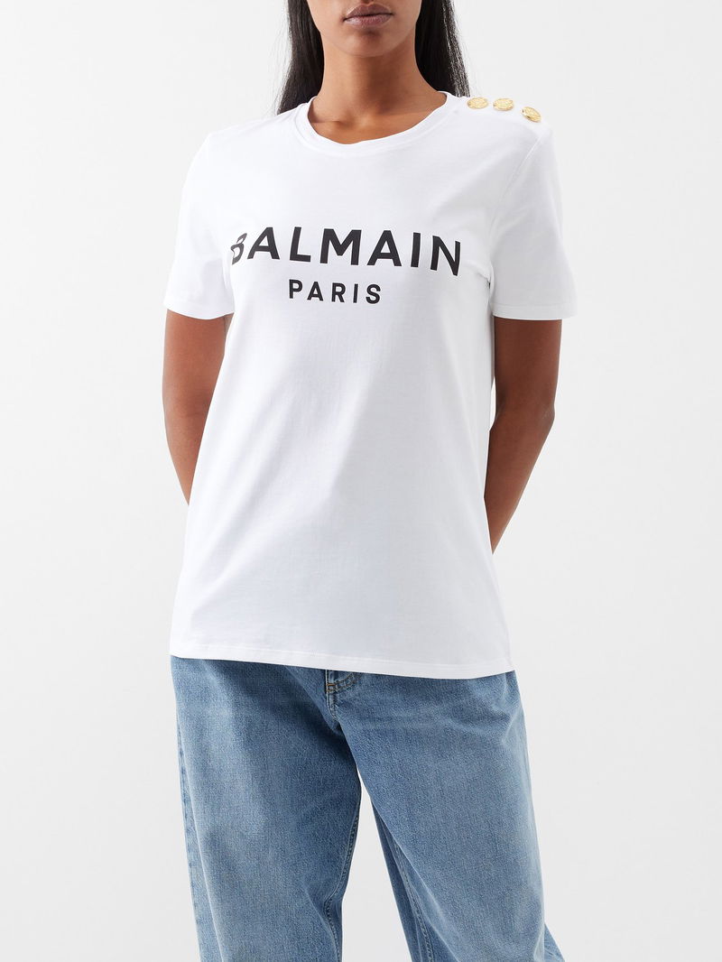 balmain button t shirt