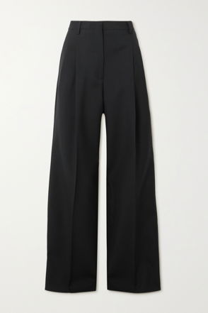 BASERANGE Stoa distressed silk wide-leg pants