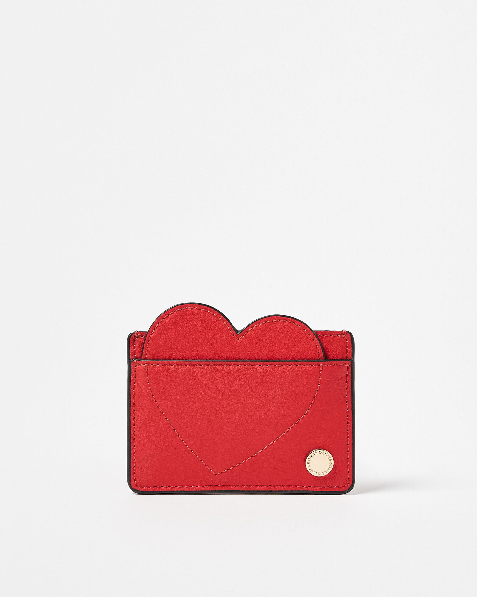 OLIVER BONAS Heart Card Holder in Red Endource