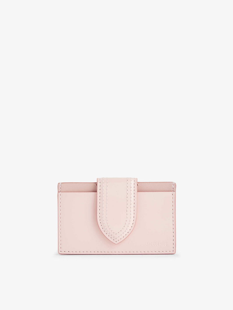 JACQUEMUS Le Porte Carte Bambino Leather Card Holder in PALE PINK ...