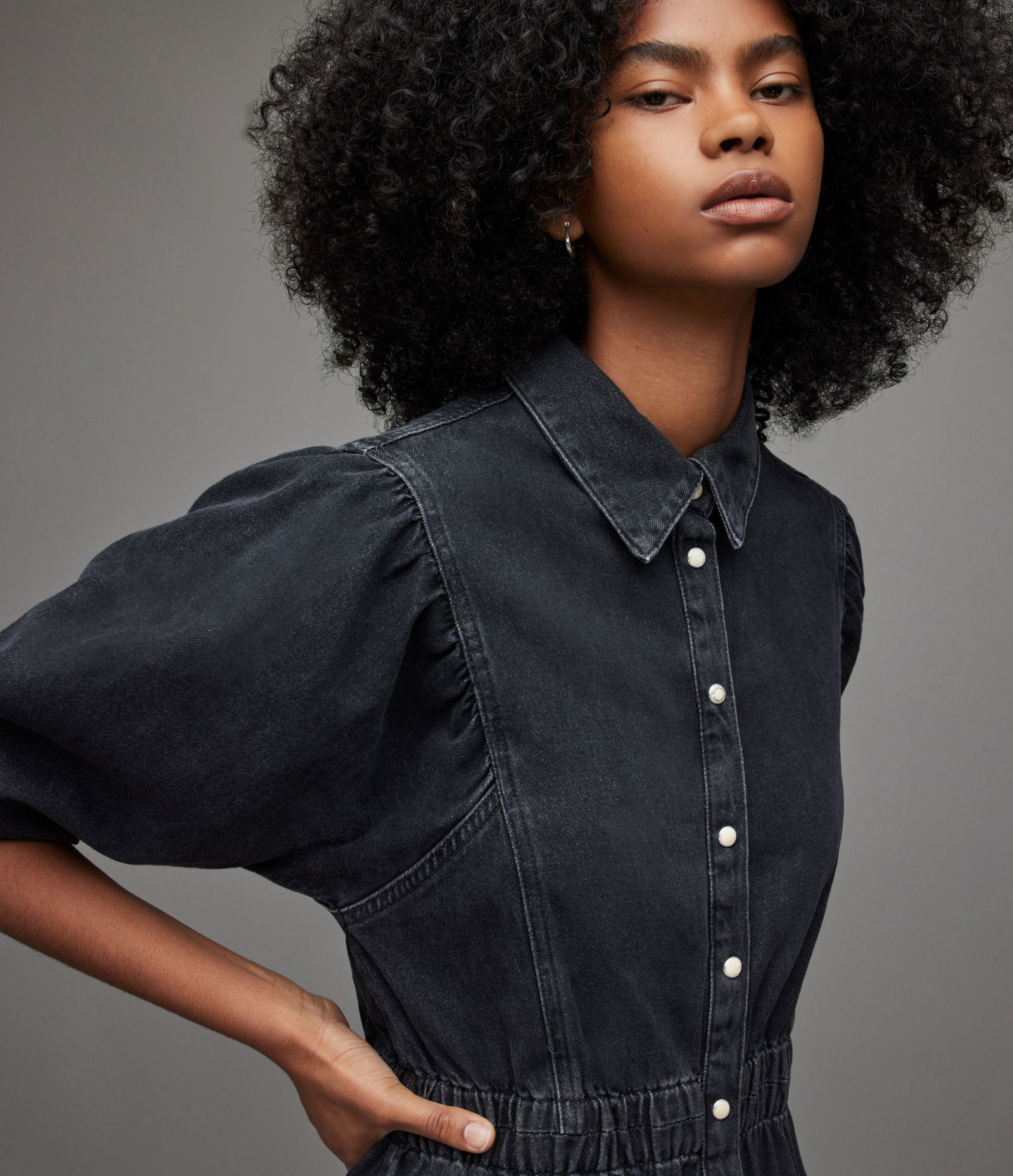 white christmas dresses I Need You Denim Midi Dress main image 1
