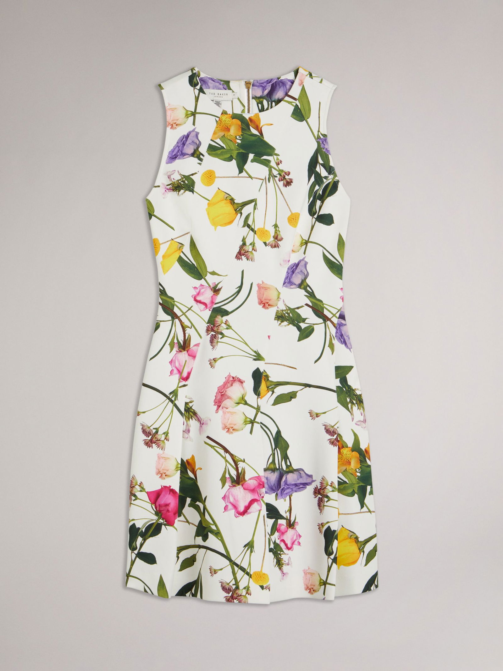 TED BAKER Ruxane Floral Print Neoprene Skater Dress | endource TED BAKER Ruxane Floral Print Neoprene Skater Dress | endource
