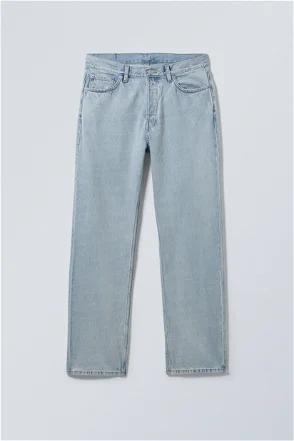 Weekday Space relaxed straight jeans in novel blue