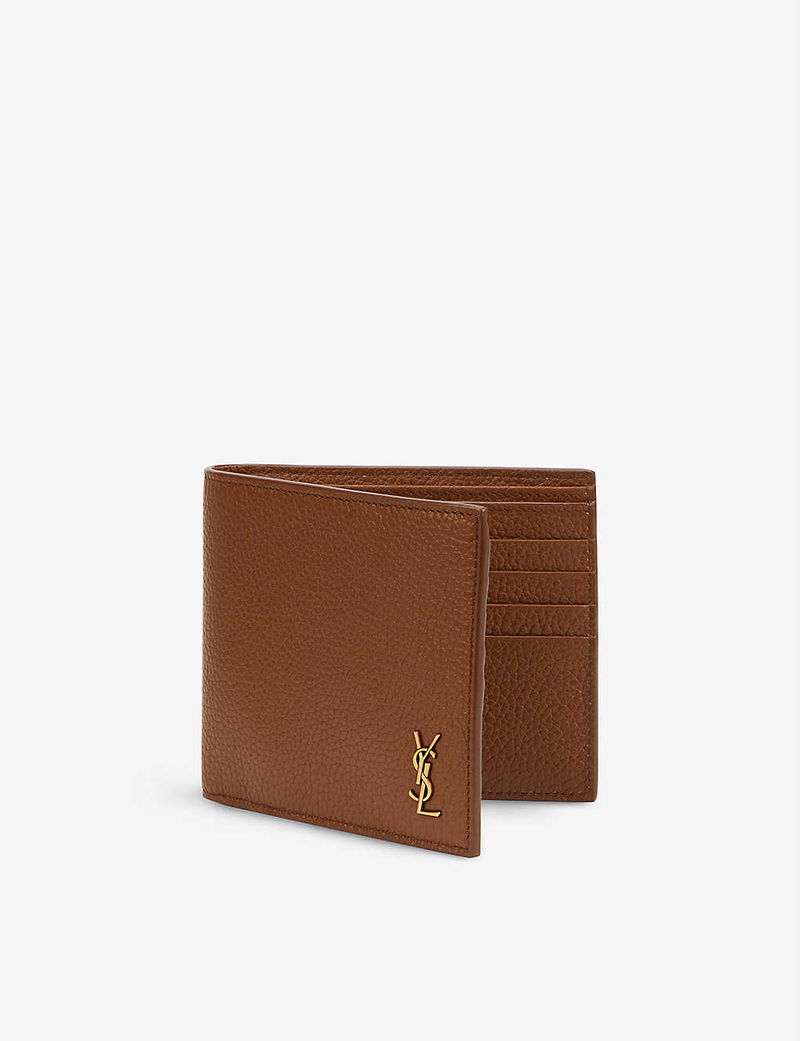 SAINT LAURENT Monogram leather bifold wallet