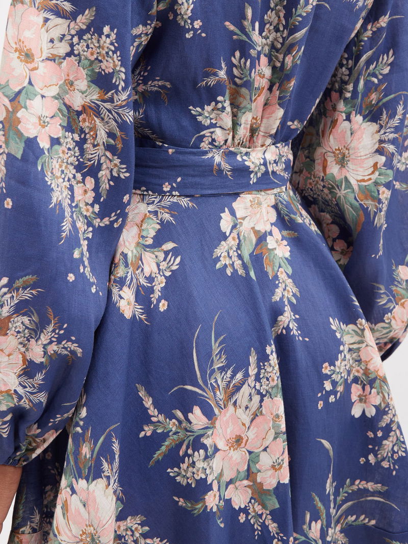 ZIMMERMANN Moonshine Floral-Print Voile Mini Wrap Dress | endource ZIMMERMANN Moonshine Floral-Print Voile Mini Wrap Dress | endource
