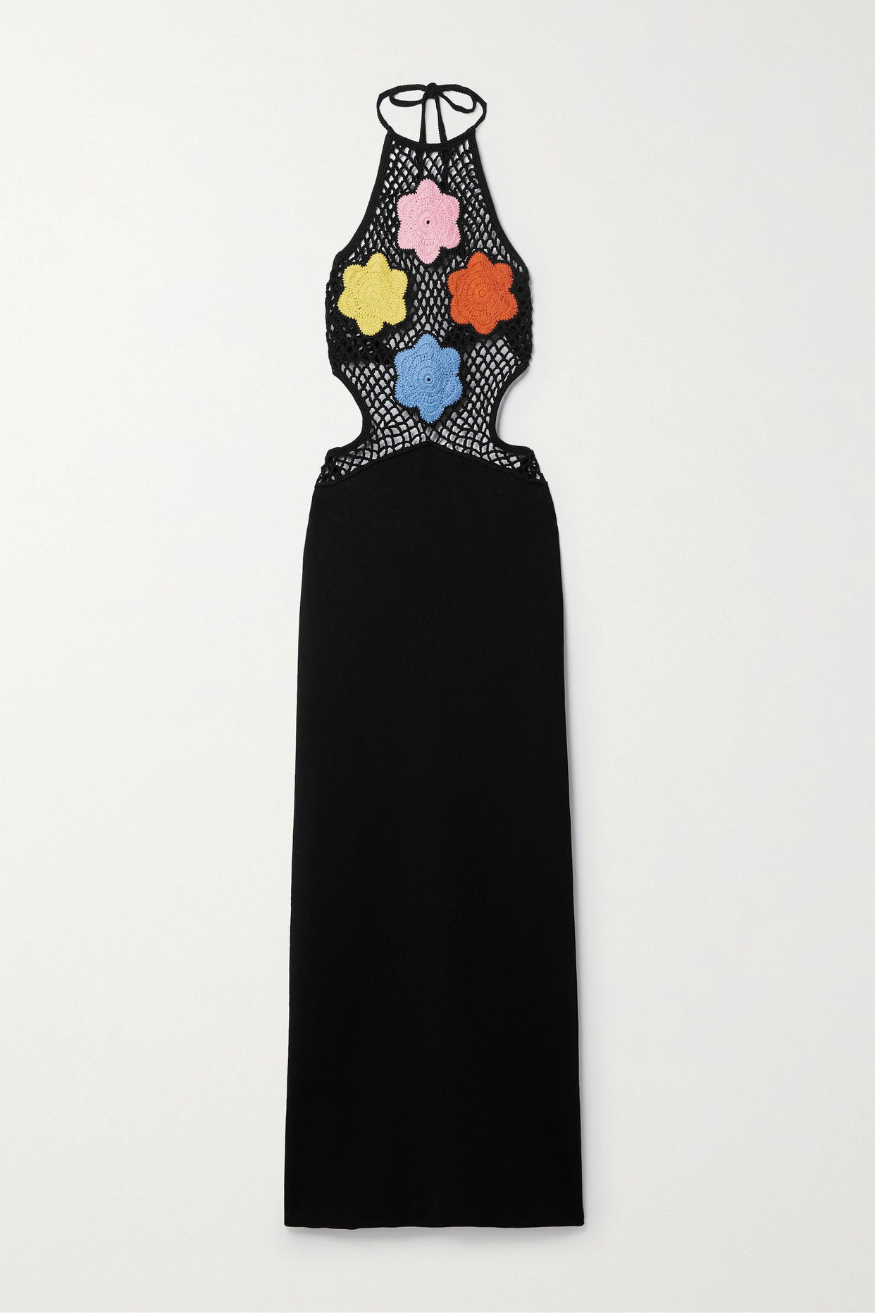 Carine - Jacquard Knit Halter Dress
