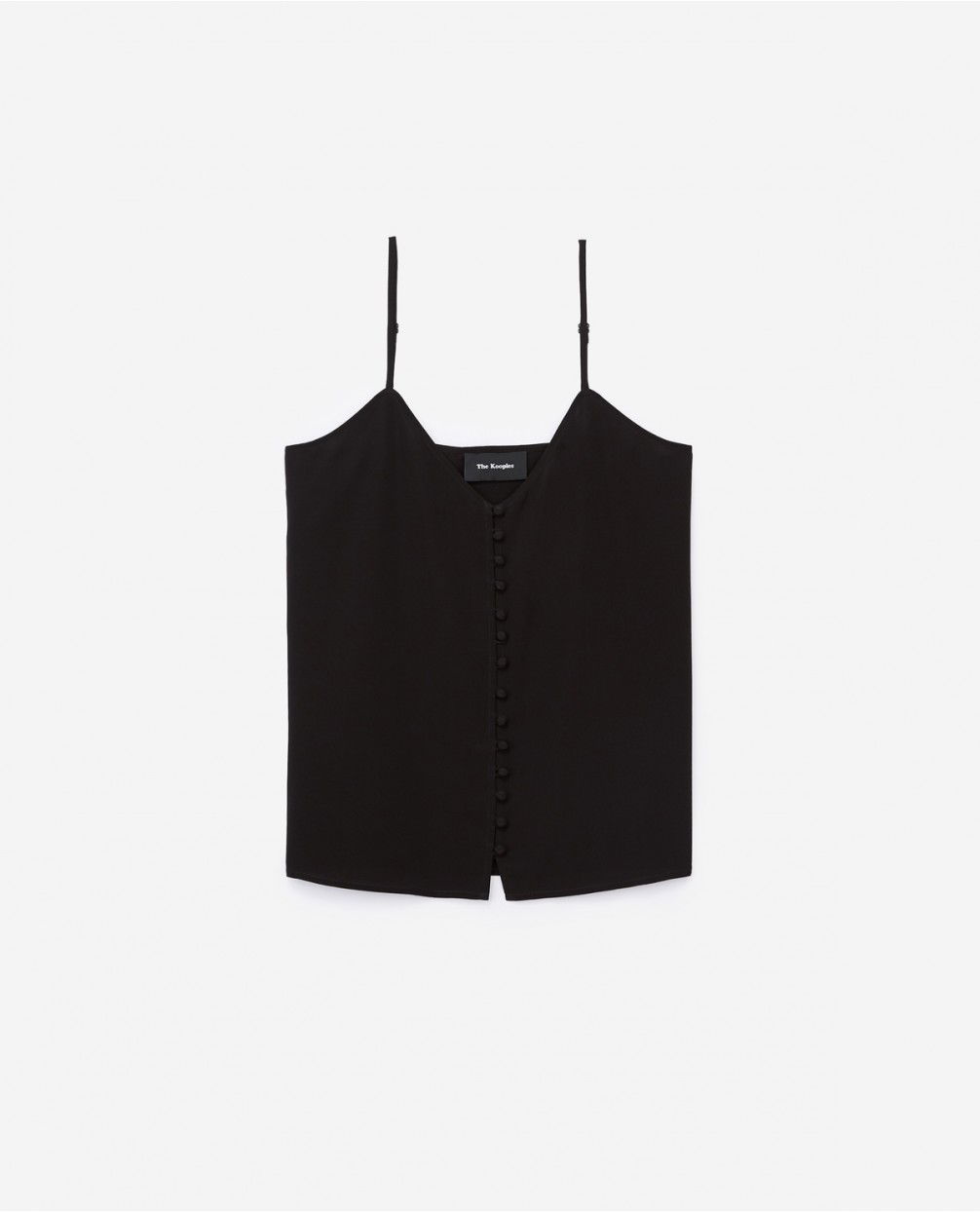 THE KOOPLES Silk Covered Buttons Camisole | Endource