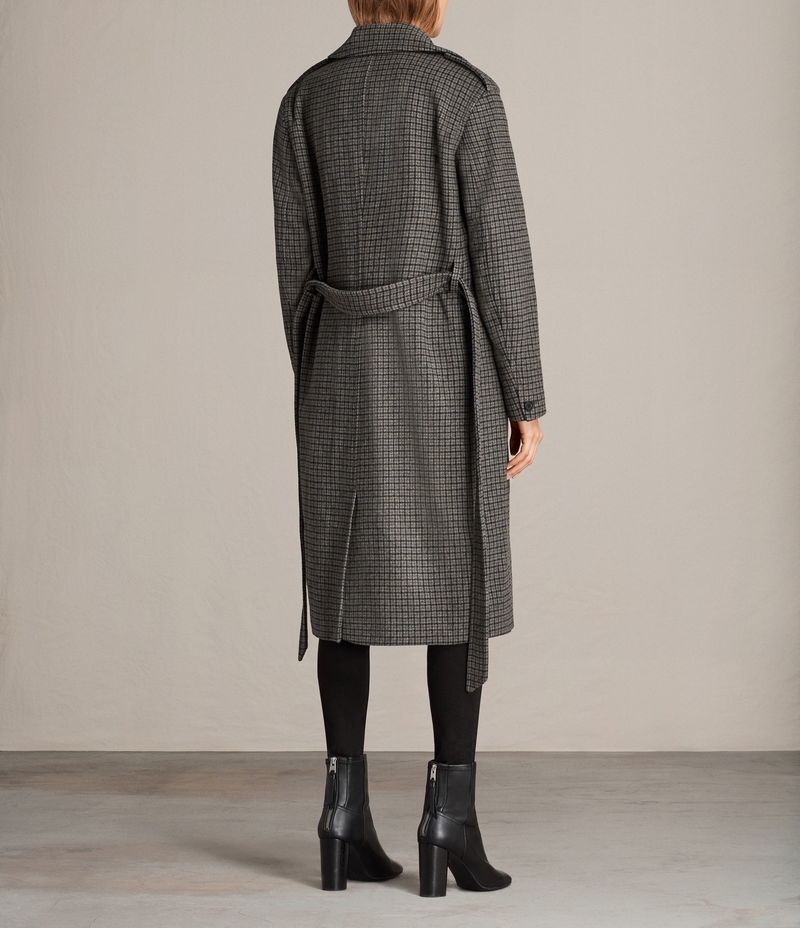 ALLSAINTS Ripley Check Coat