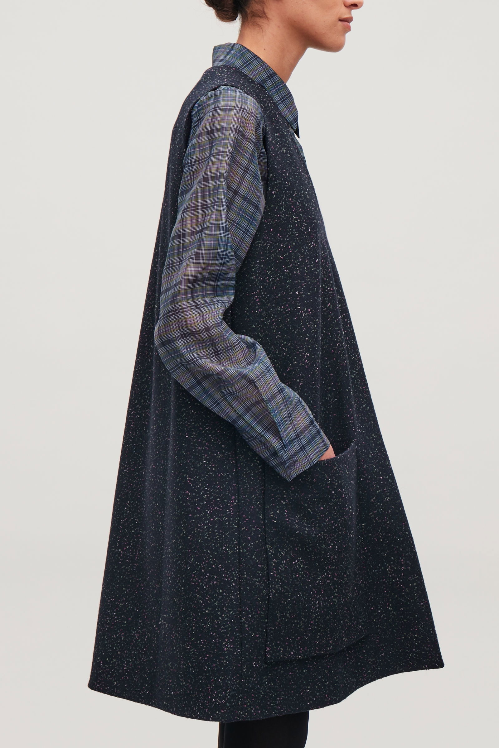 COS Sleeveless A-Line Wool Dress | endource