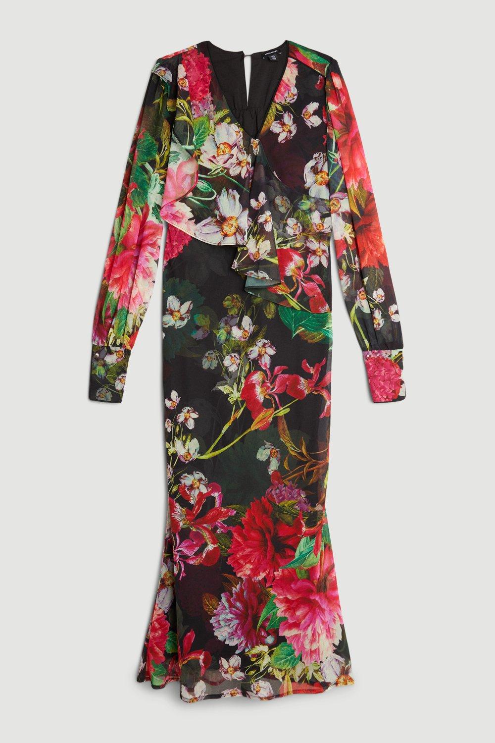 NANCY YANG Garden Belted Maxi Dress main image 1