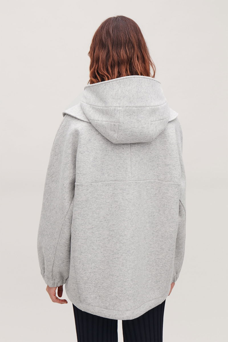 COS Detachable-Hood Wool Jacket | Endource