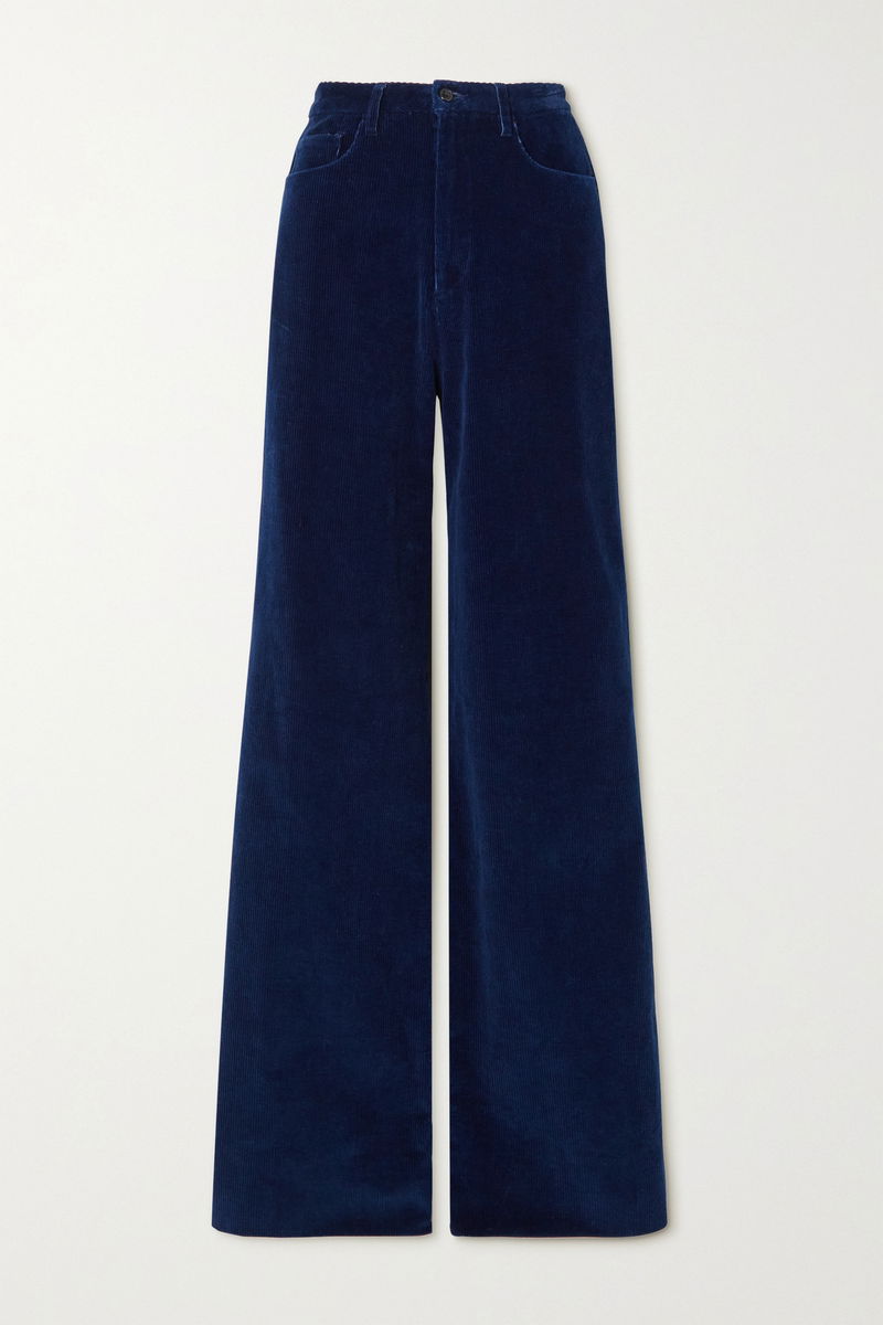 VICTORIA BECKHAM 70s cotton-corduroy wide-leg pants