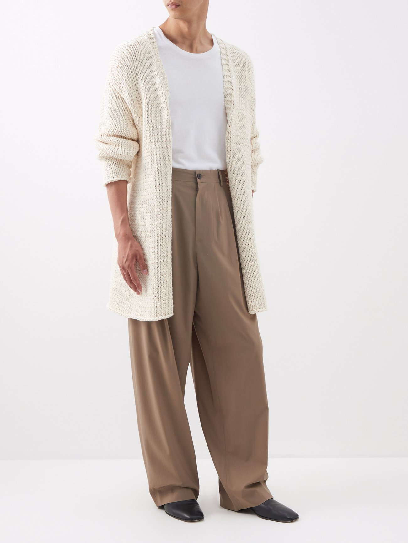 THE ROW Zaydi Chunky-Knit Longline Cardigan | endource