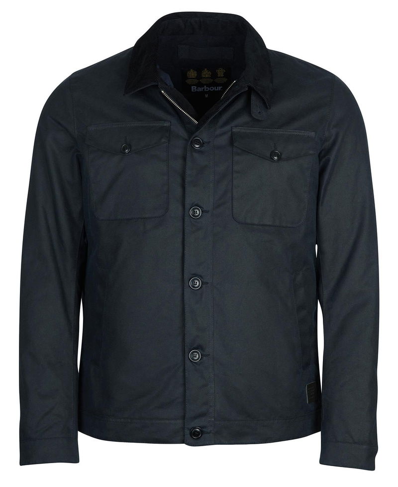 Barbour West Wax Jacket in Charcoal | Endource
