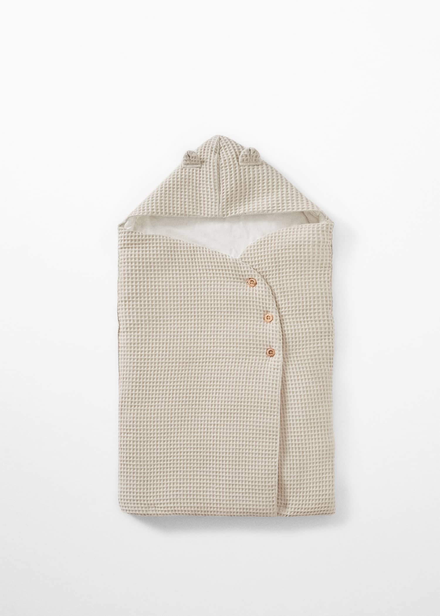 MANGO Hooded Crib Footmuff in Sand Endource