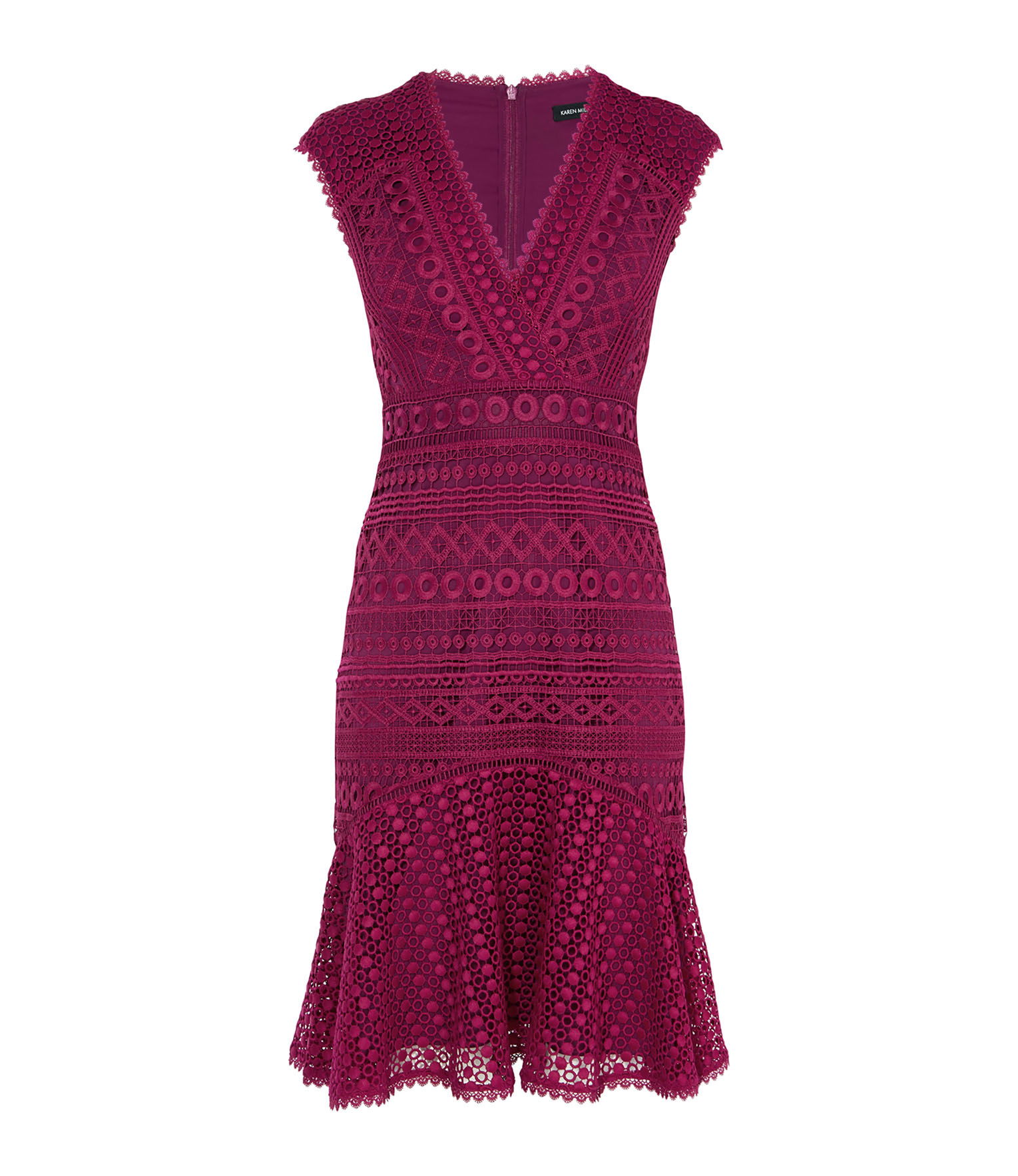 karen millen lace peplum dress Peplum Detail Lace Dress