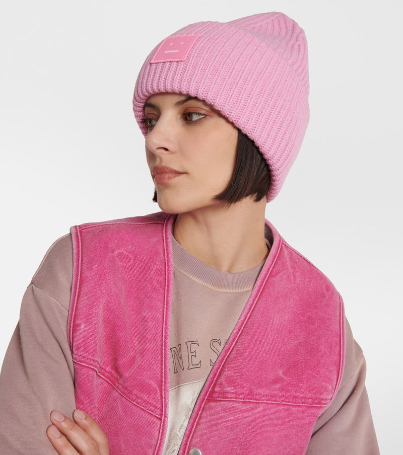 ACNE STUDIOS Face Wool Beanie endource