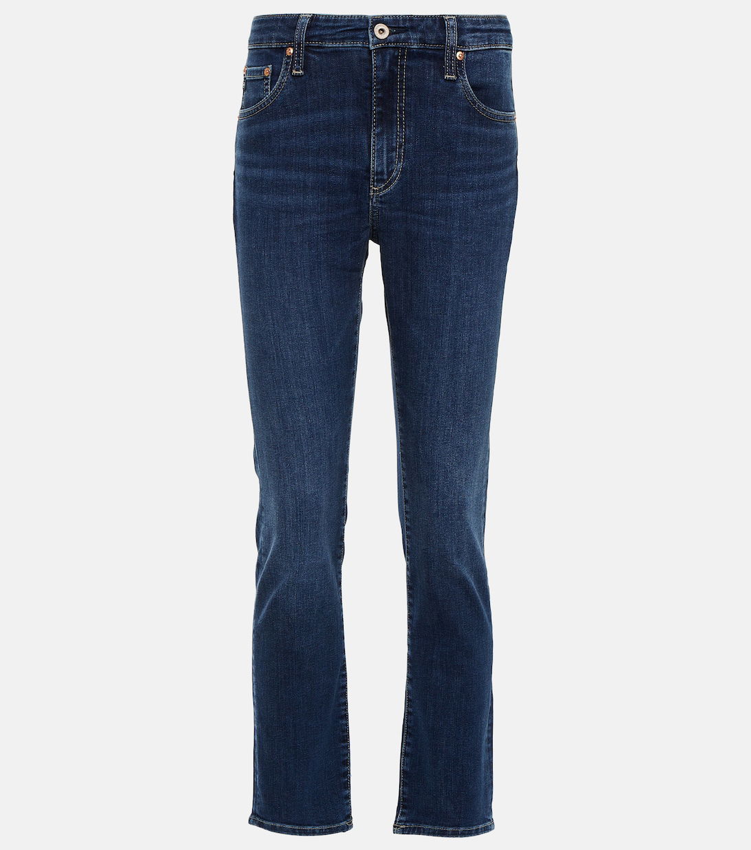 AG Jeans Mari High-Rise Skinny Jeans in Blue | Endource