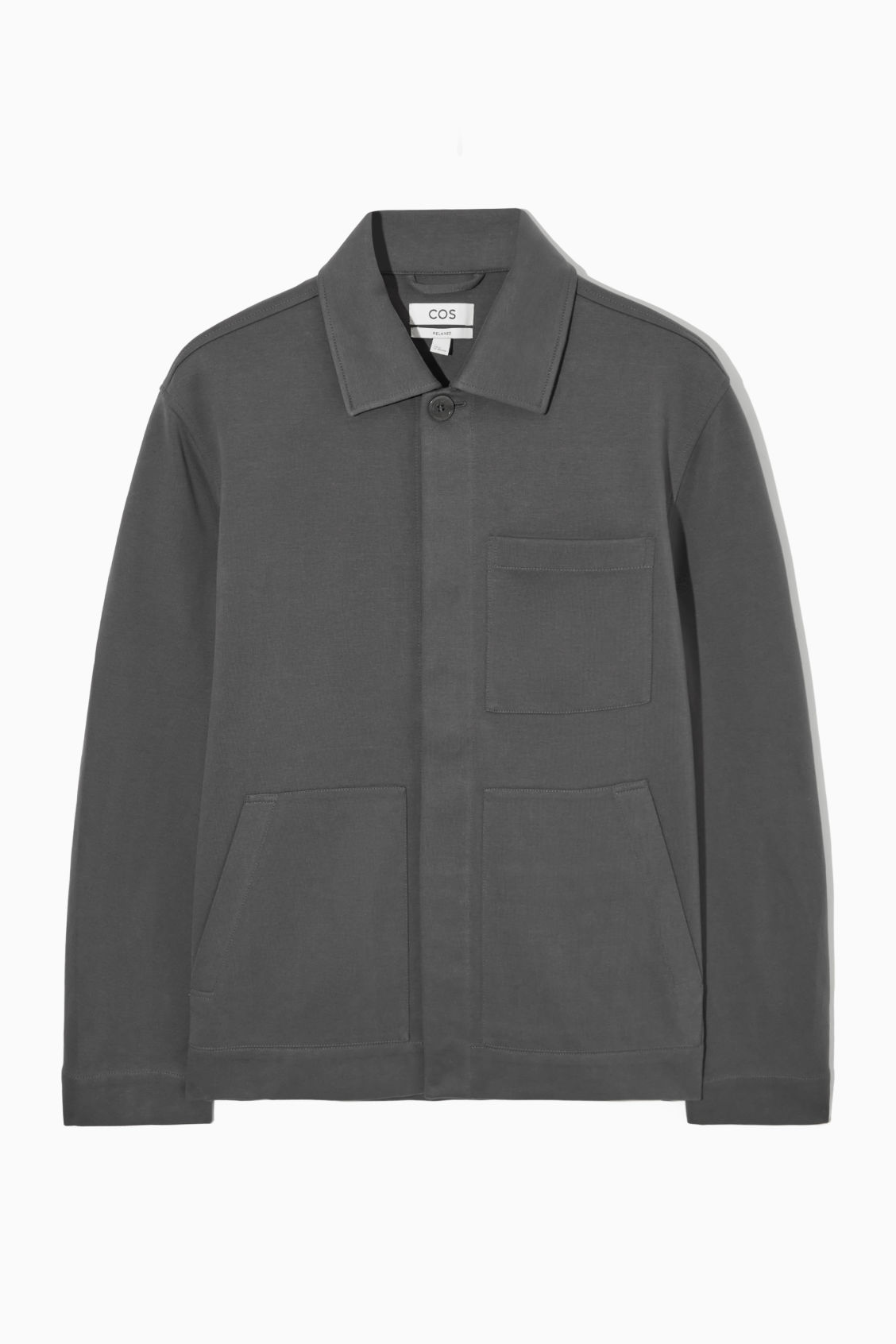 COS Minimal Workwear Jacket in DARK GREY | Endource