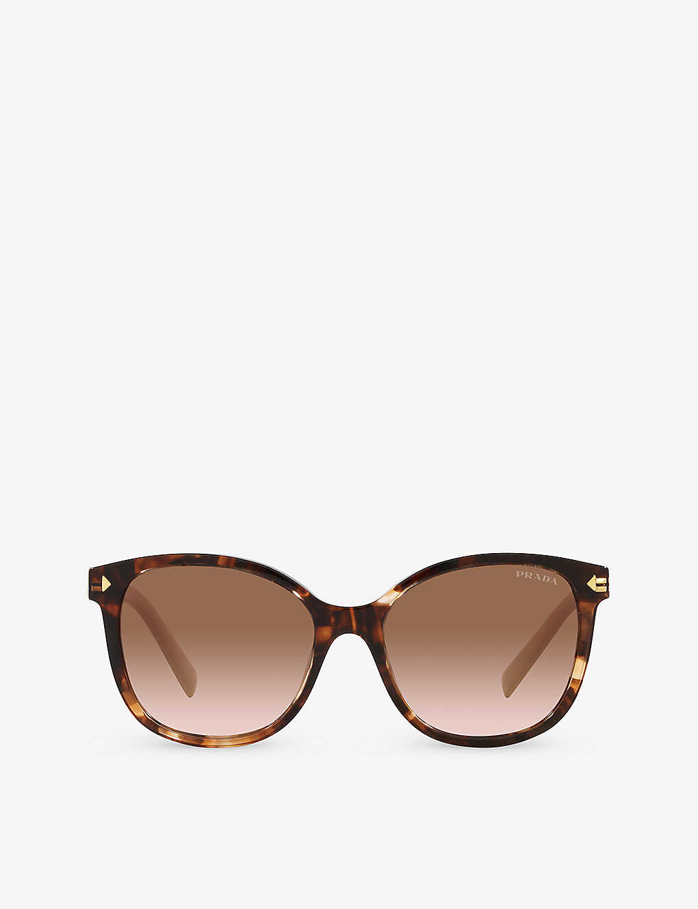 Prada Womens Eyeglasses / Sunglasses VPR22S Full Rim Square Tortoise Shell Prada Pr 22zs Square-Frame Sunglasses - Brown | Editorialist main image 2