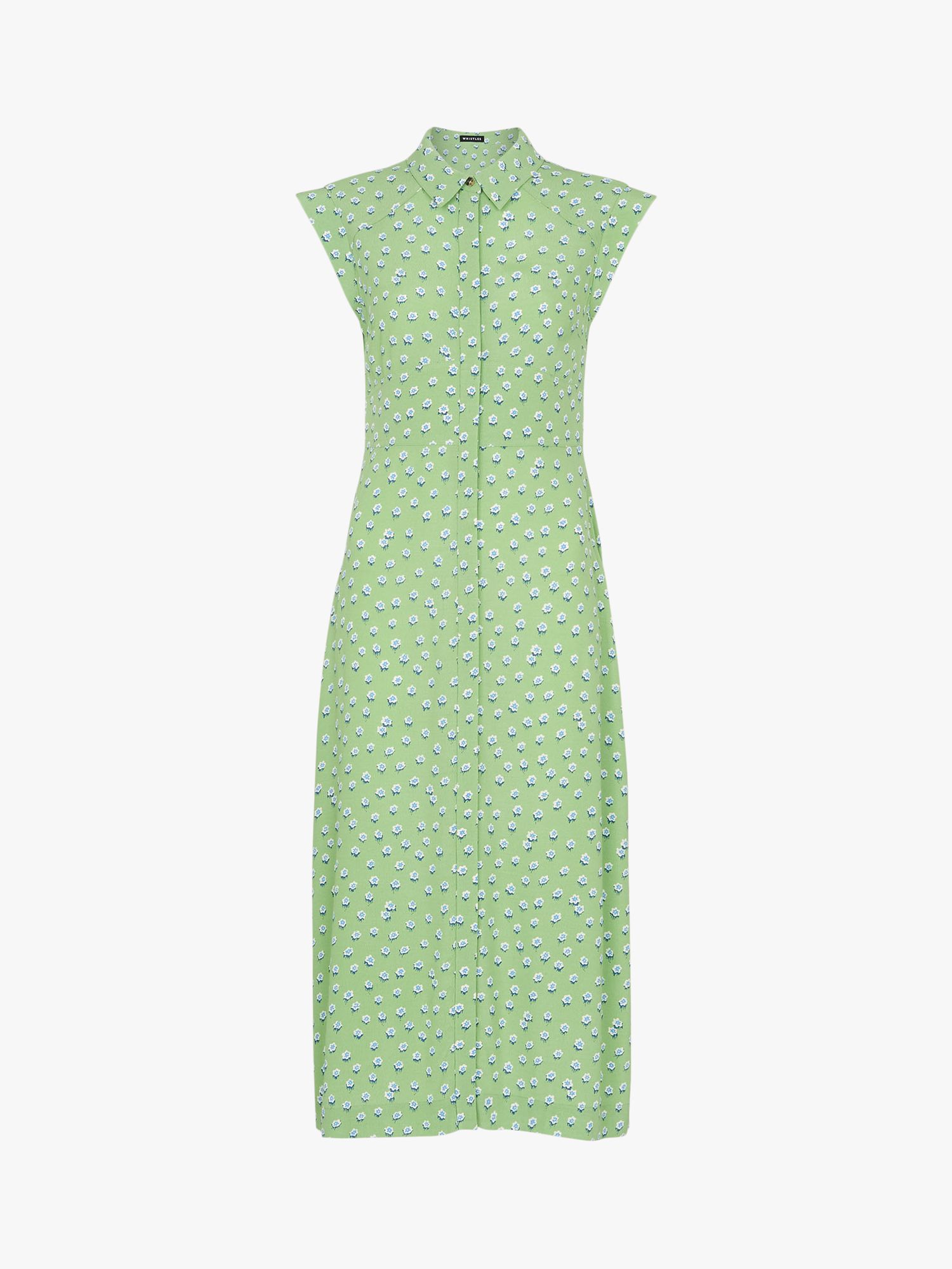 Whistles Dresses Ditsy Blossom Midi Shirt Dress WHISTLES Shooting
