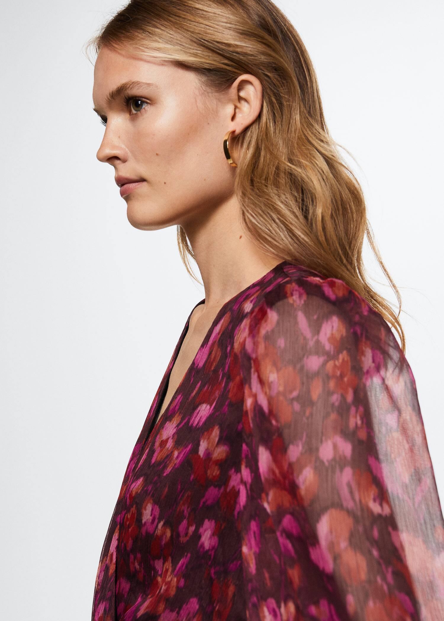 MANGO Flowy Flower Printed Dress | endource