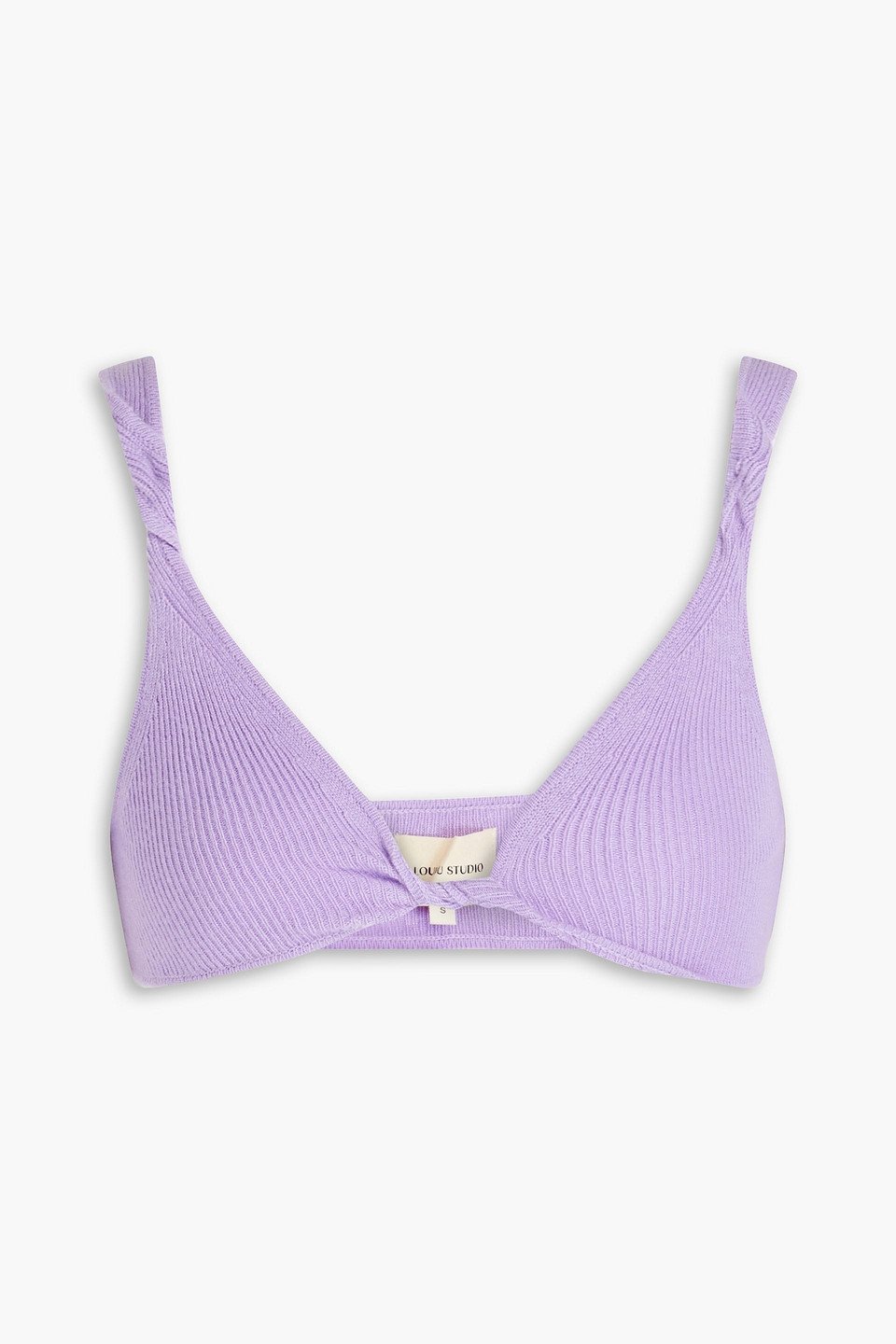 Tendre ribbed wool and cashmere-blend bra
