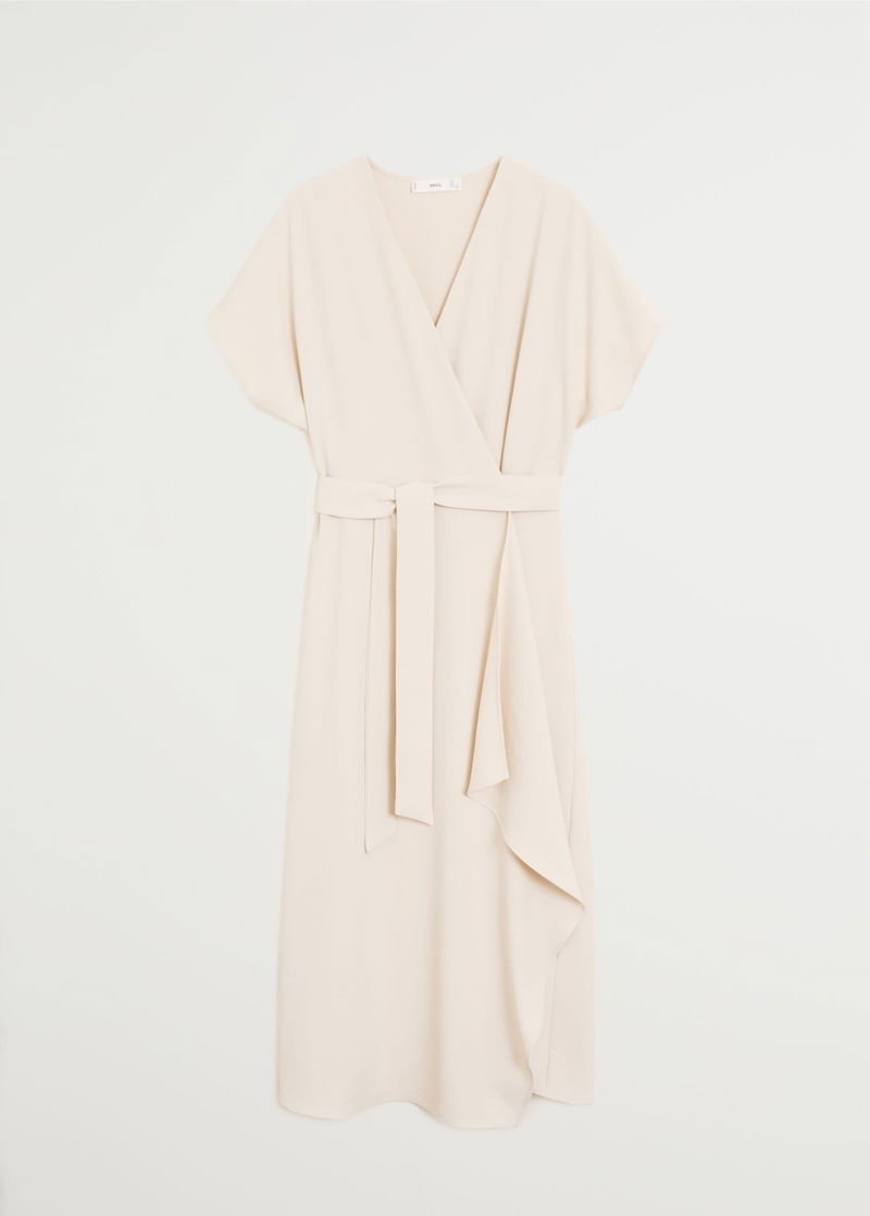 MANGO Flowy Belt Dress | endource