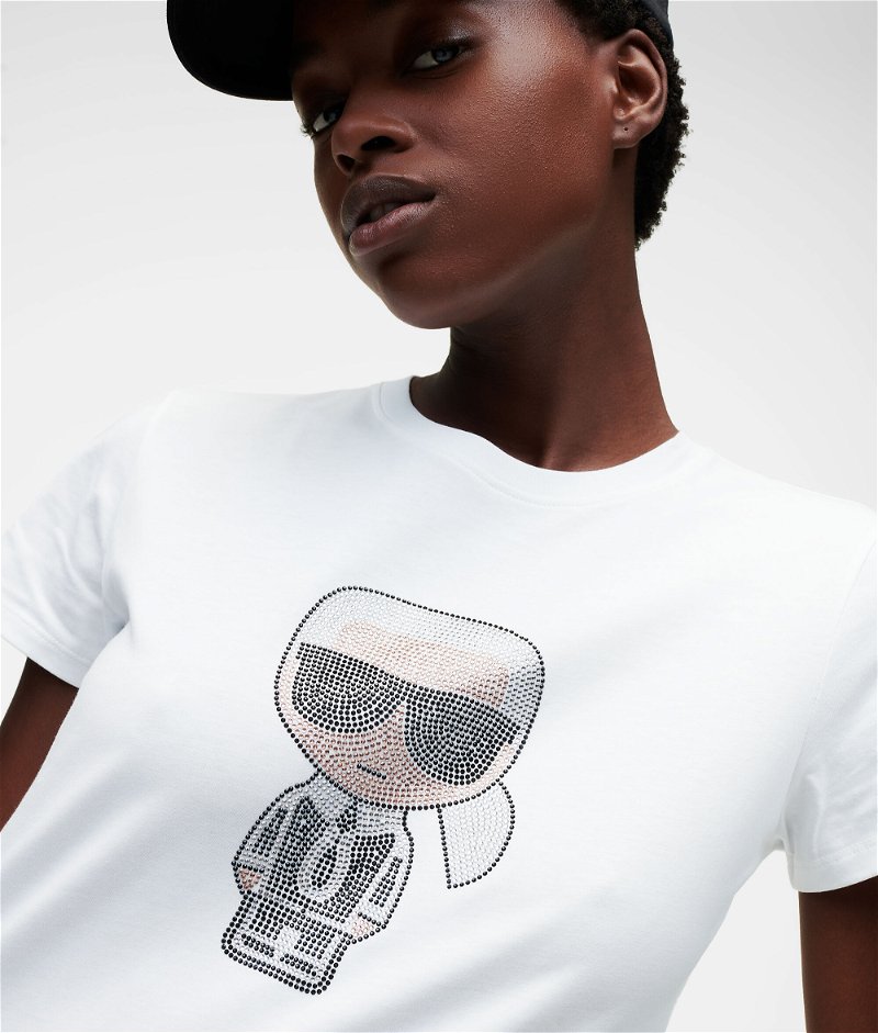 Karl Lagerfeld - Ikonik Rhinestone T-shirt