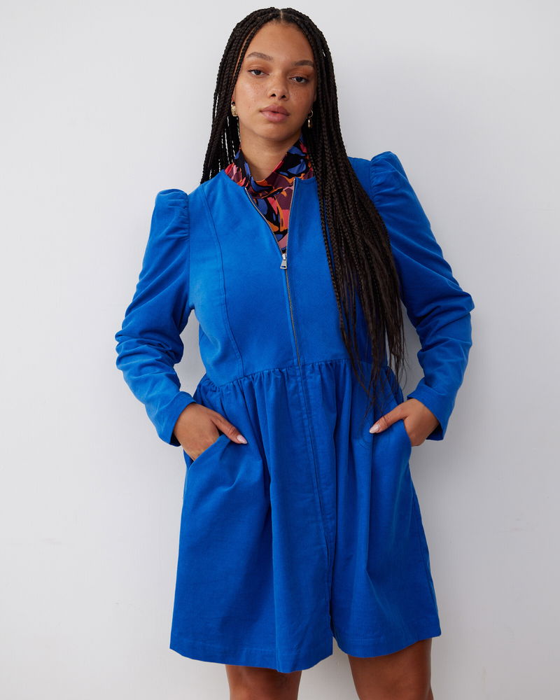 OLIVER BONAS Corduroy Mini Dress | endource OLIVER BONAS Corduroy Mini Dress | endource