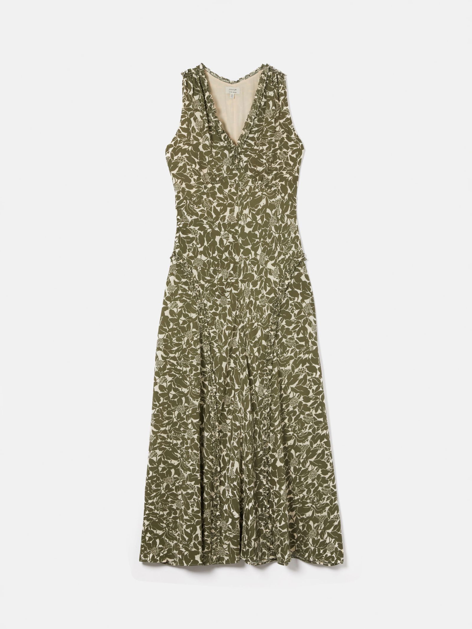 green lace boho dress Contrast Stitch Viscose Dress main image 0