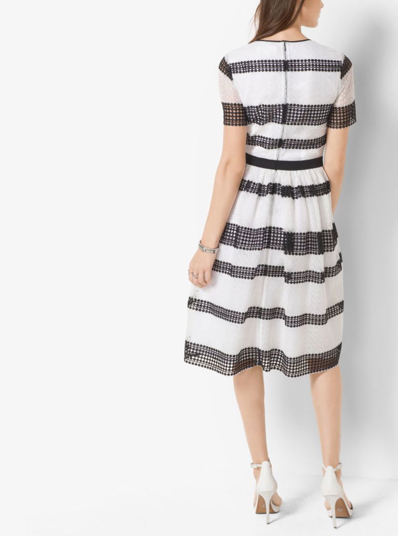 Michael Kors Crochet Stripe Dress endource