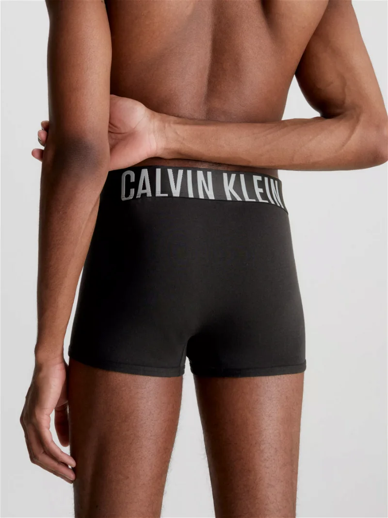 CALVIN Black Cotton of 2 Power Pack Endource KLEIN in Stretch | Trunks, Intense