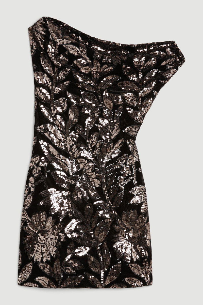 ganni black mini dress Ribbon Tulle Mini Dress main image 1