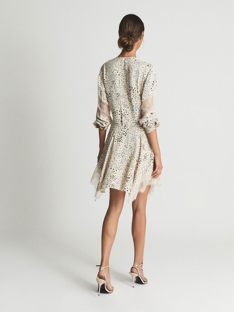 sachin and babi light blue dress REISS Anais Cut Out Detail Shift Dress