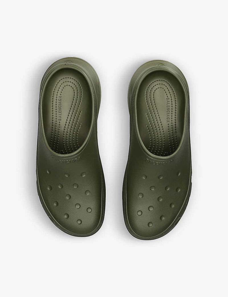 BALENCIAGA x CROCS platform mules Olive Green EU 42 US 9 Balenciaga x crocs mens - Gem main image 2