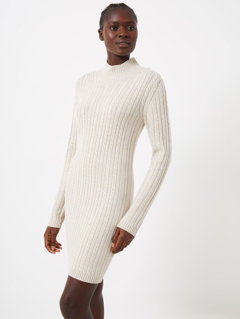 FRENCH CONNECTION Katrin Cable Knit Long Sleeve Mini Dress | endource