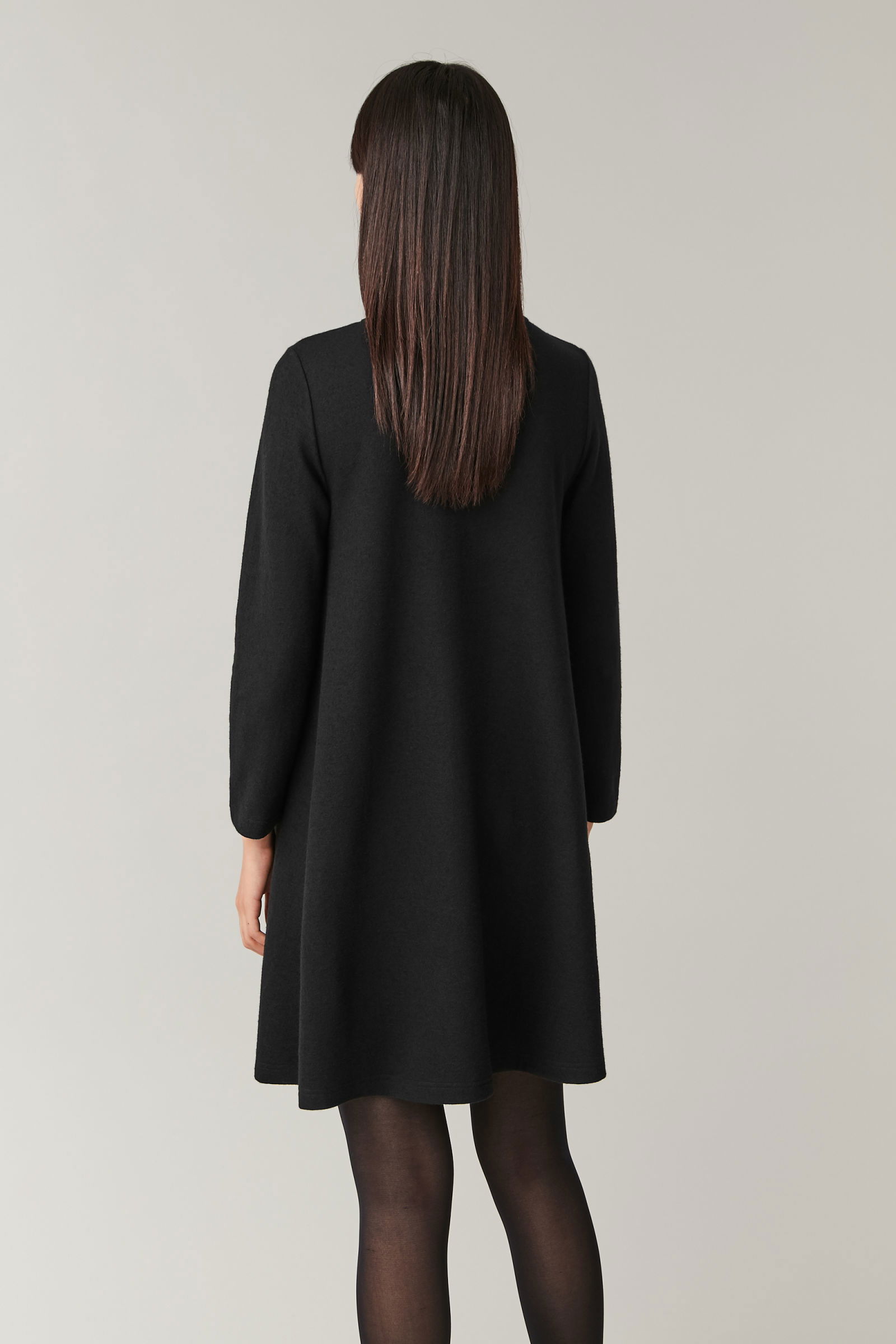 COS A-Line Wool-Cotton Dress | endource