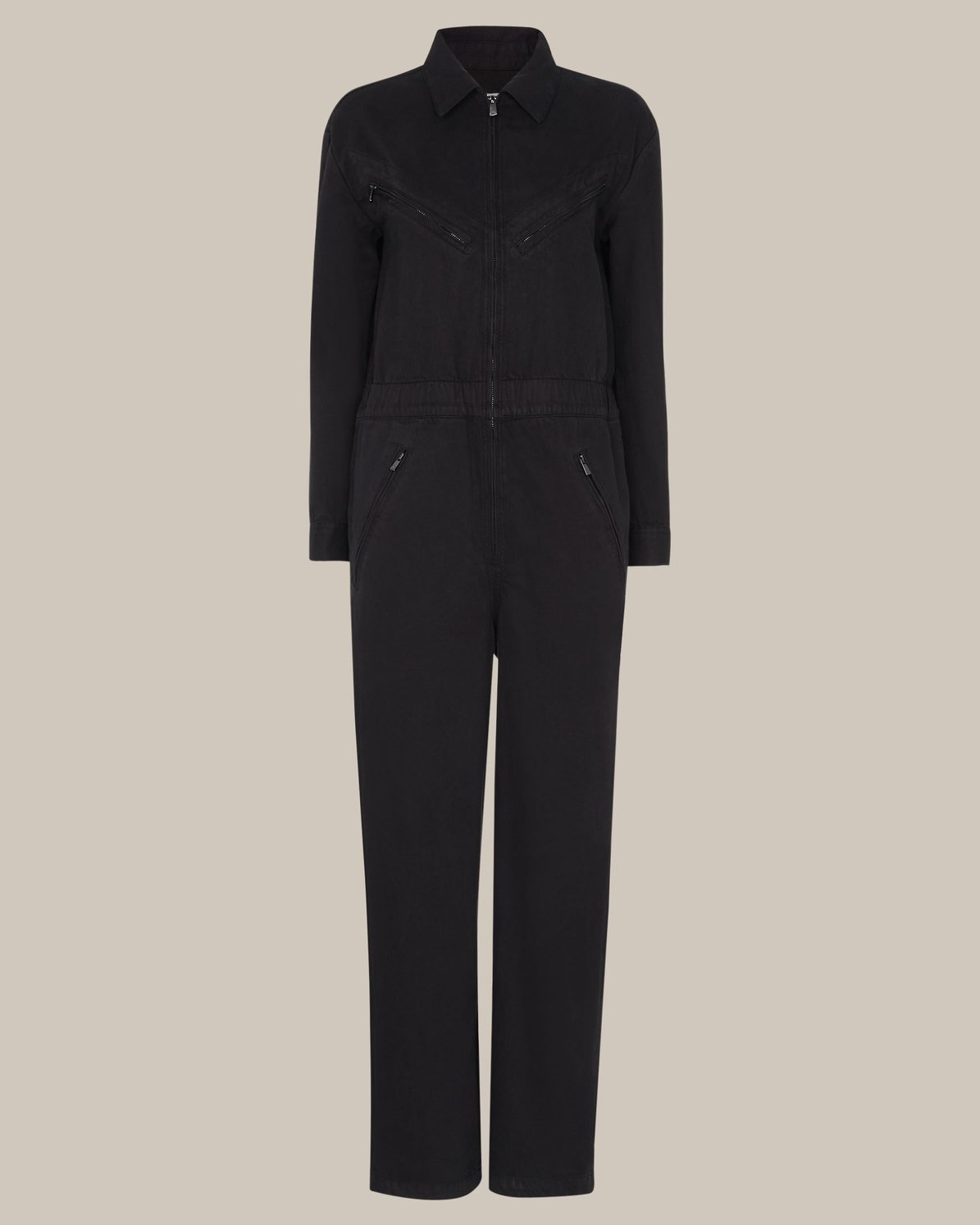 WHISTLES Ultimate Utility Jumpsuit in Black | Endource