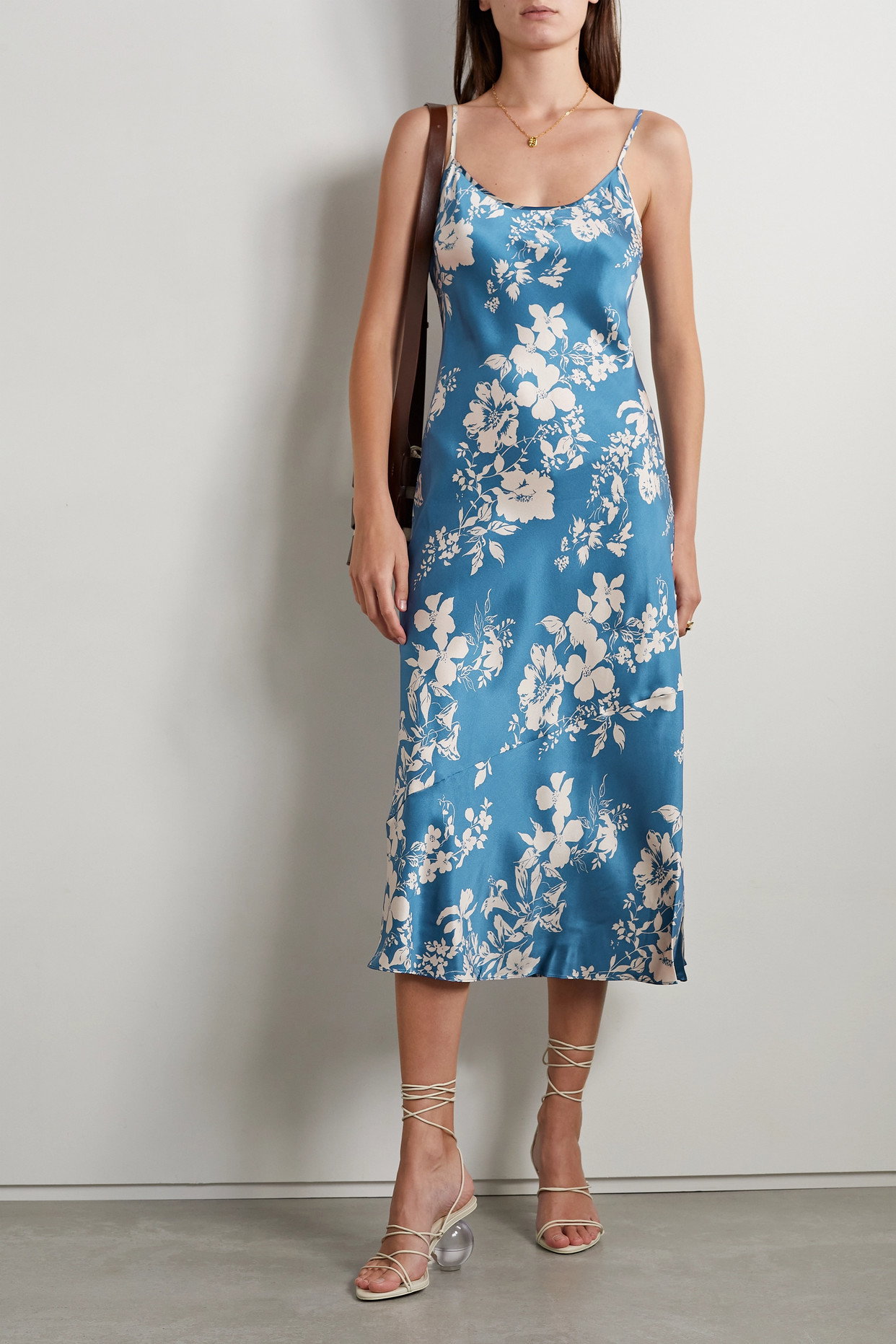 reformation alisal silk dress Reformation - Black Alisal Floral Print Silk Midi Dress - Women's - Silk