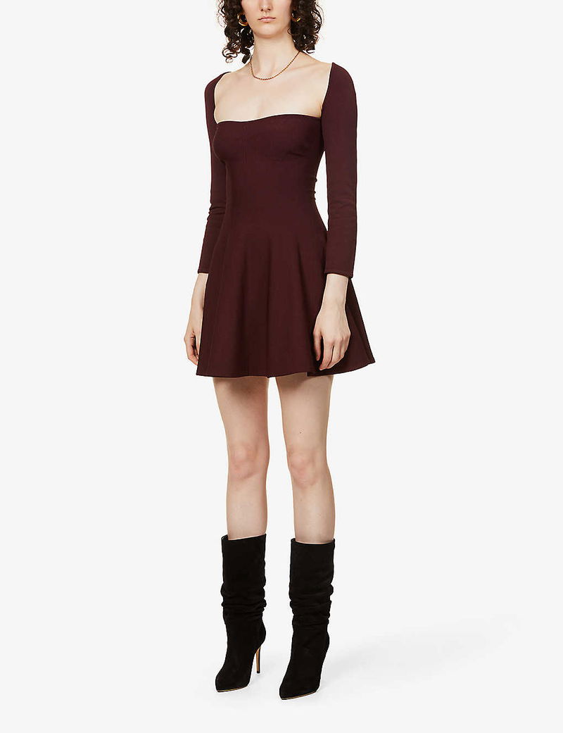 KHAITE Dylan Square-Neck Knitted Dress | endource KHAITE Dylan Square-Neck Knitted Dress | endource