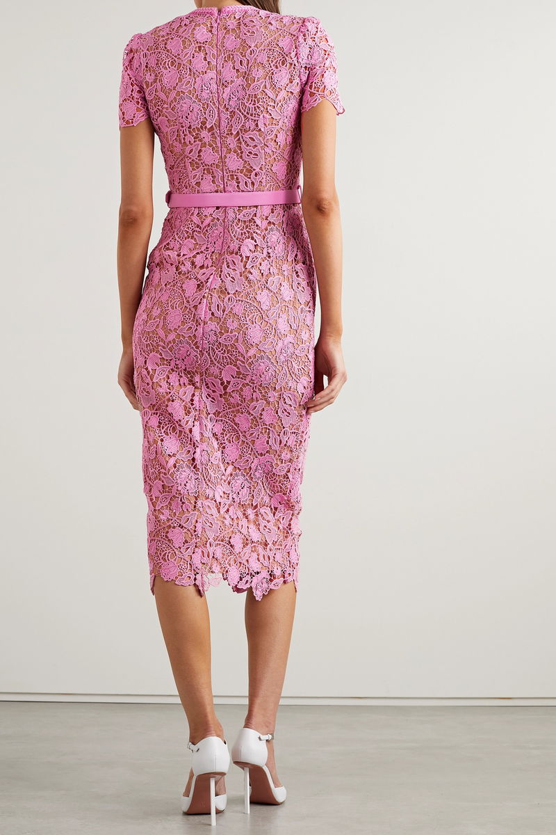 chinese dress ladies Orchidea Fuchsia Lace Skirt – Luxury European Design main image 0