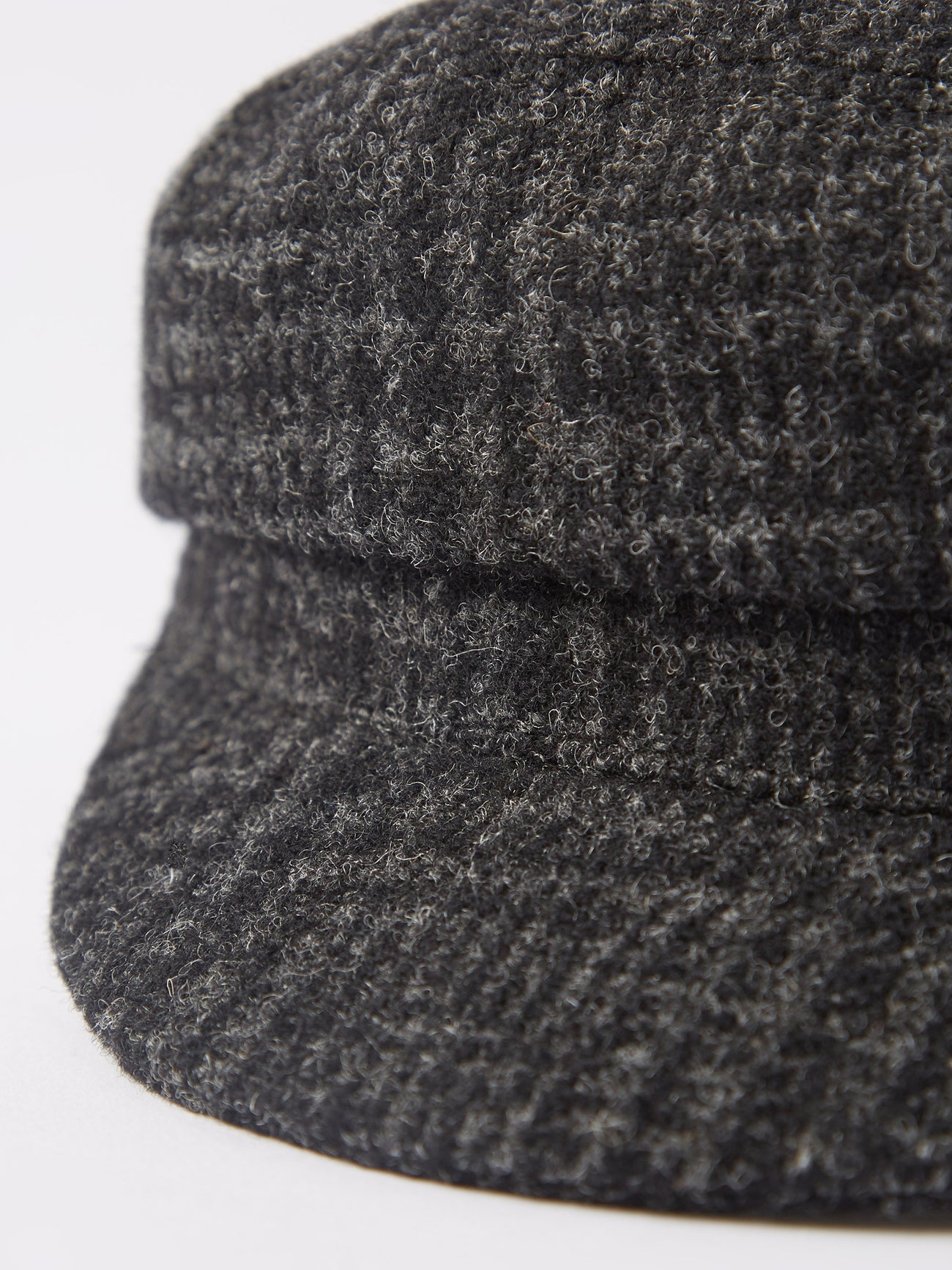 Isabel Marant, Baker boy cap in grey The Baker Boy Boston Scally Cap - Grey Herringbone main image 4