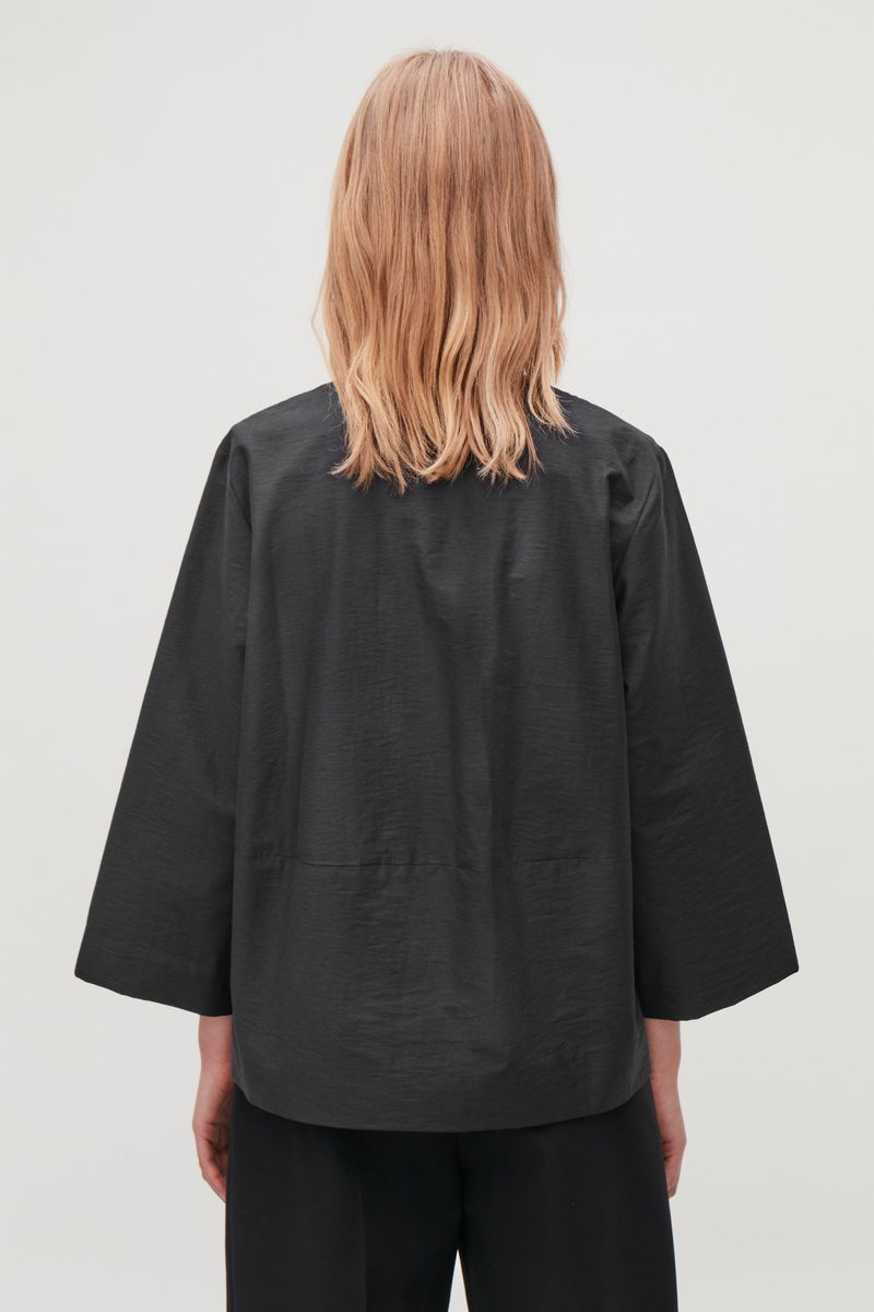 COS Short Cotton Kimono Jacket Endource