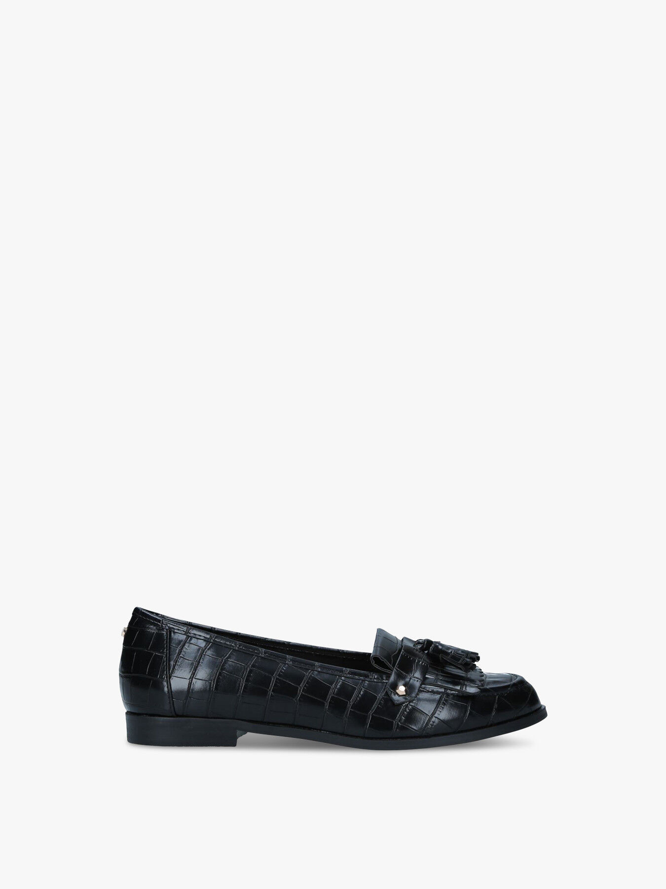 carvela magpie tassel loafers black
