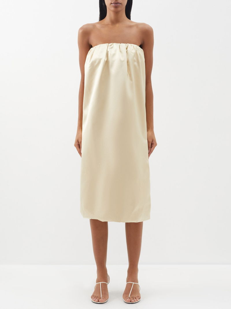 beige and white gingham dress Stella Maxi (tan gingham) 12-14Y main image 1