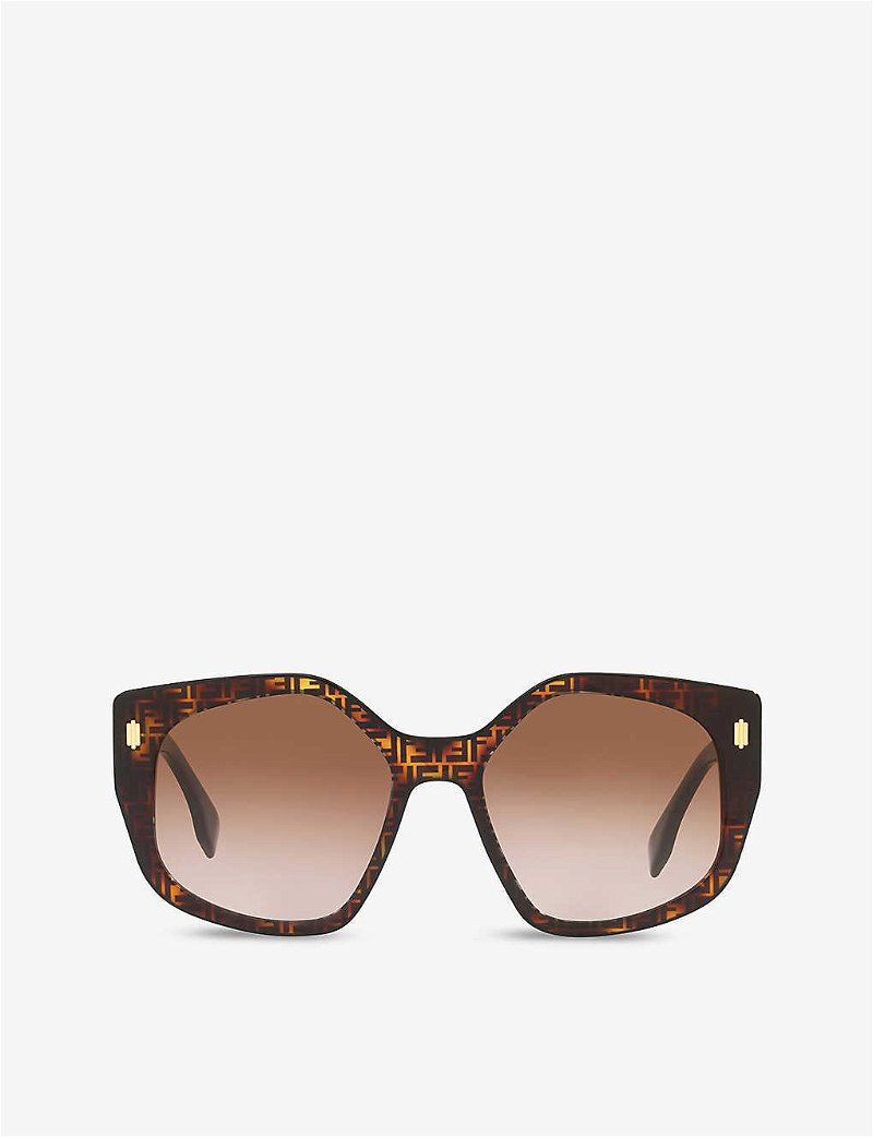 FENDI Monogram Cat-Eye Acetate Sunglasses