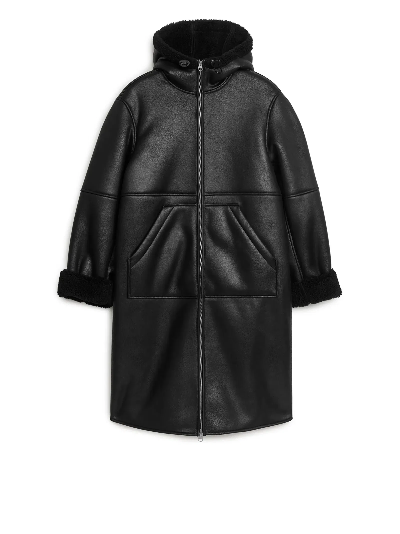 ARKET Hooded Moleskin Coat | Endource