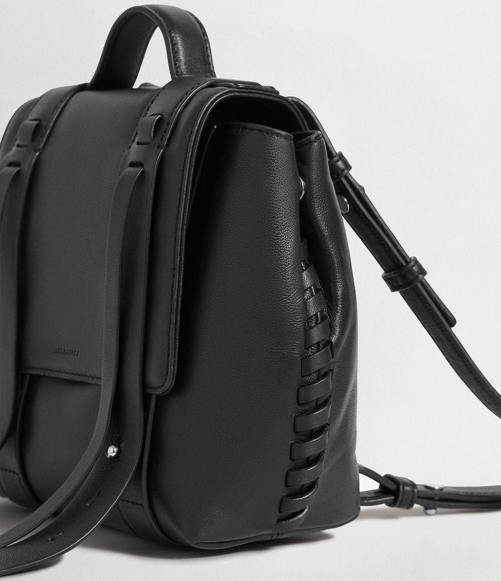 ALLSAINTS Fin Leather Mini Backpack | endource