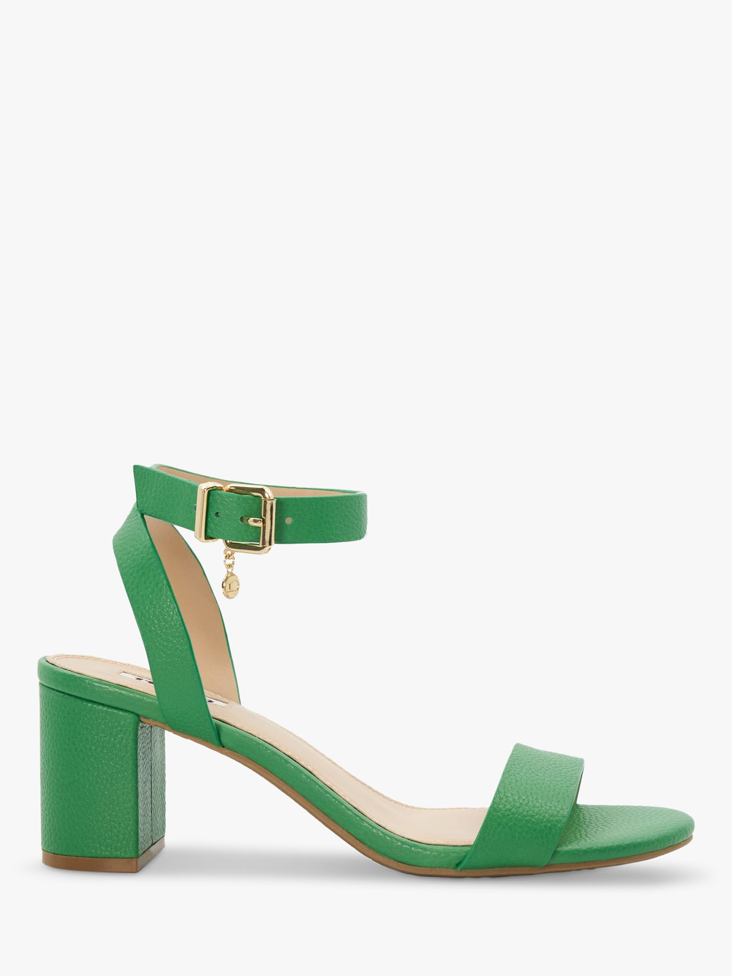 Dune London Memee Leather Block Heel Sandals endource